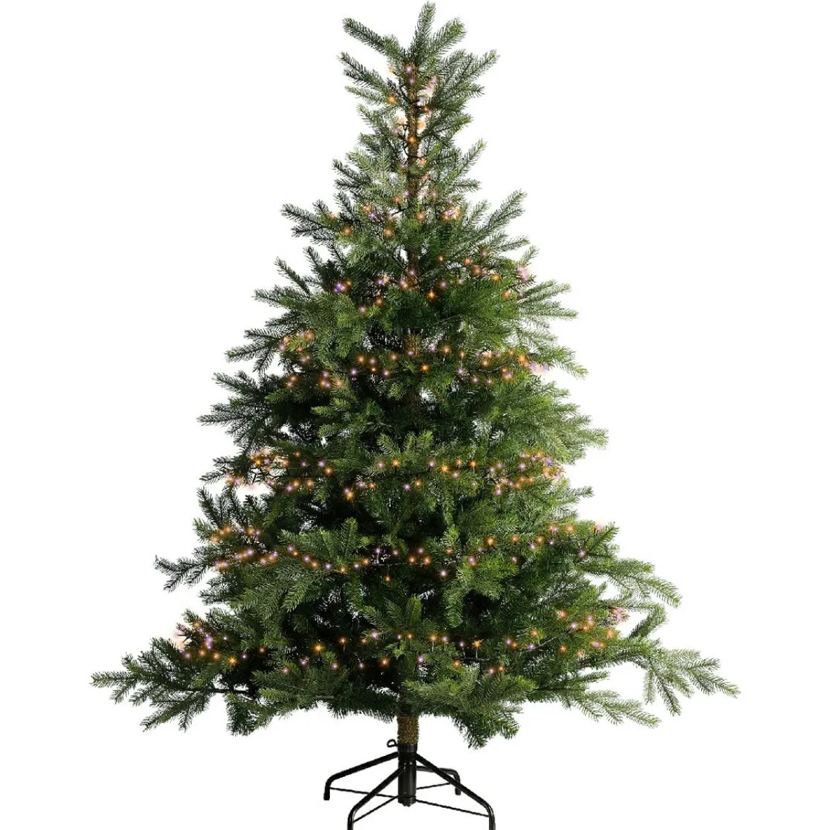 KAEMINGK Guirlande lumineuse 11 m 500 LED câble noir Luxe Bicolore Orange et violet Bicolore Orange / Violet - câble noir