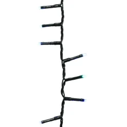 KAEMINGK Guirlande lumineuse 11 m 500 LED câble vert Luxe Tricolore Vert/Bleu/Blanc Tricolore Vert Bleu Blanc - câble vert Hot