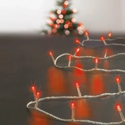 Feeric Lights & Christmas Guirlande lumineuse 50 m 500 LED câble transparent Timer Rouge Rouge - câble transparent Online