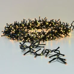KOOPMAN Guirlande lumineuse 15 m 1060 LED câble noir Boa effet cascade Blanc chaud Clearance