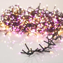 KAEMINGK Guirlande lumineuse 22,5 m 1000 LED câble vert Luxe Bicolore Rose et blanc Bicolore Blanc / Rose - câble vert New