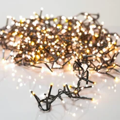 KAEMINGK Guirlande lumineuse 11 m 500 LED câble vert Luxe Blanc chaud et chaud doré Bicolore Blanc chaud / Chaud doré - câble vert New