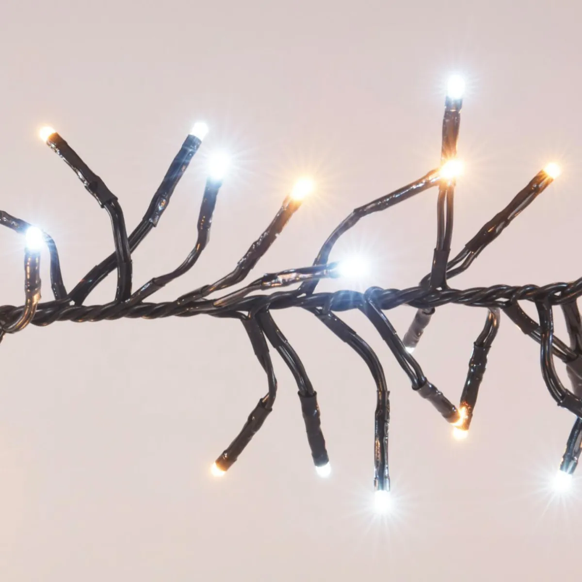 KOOPMAN Guirlande lumineuse 8,40 m 1152 LED câble noir Boa Bicolore Blanc chaud et froid Bicolore Blanc chaud / Froid - câble noir Outlet