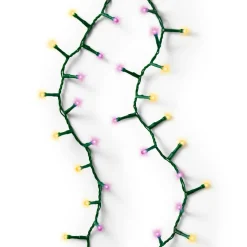 KAEMINGK Guirlande lumineuse 11 m 500 LED câble vert Luxe Bicolore Rose et blanc Bicolore Blanc / Rose - câble vert
