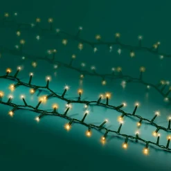 KAEMINGK Guirlande lumineuse 60 m 3000 LED câble vert Luxe Blanc chaud et chaud doré Bicolore Blanc chaud / Chaud doré - câble vert Best