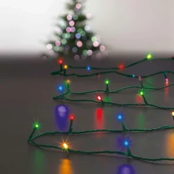 Feeric Lights & Christmas Guirlande lumineuse 10 m 100 LED câble vert Timer Multicolore Multicolore - câble vert Discount