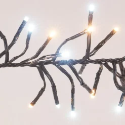 KOOPMAN Guirlande lumineuse 21,80 m 3000 LED câble noir Boa Bicolore Blanc chaud et froid Bicolore Blanc chaud / Froid - câble noir New