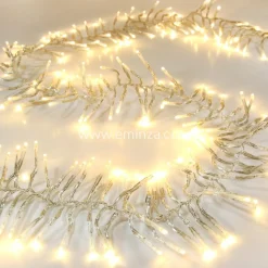KOOPMAN Guirlande lumineuse 14,60 m 2016 LED câble transparent Boa Blanc chaud Blanc Chaud - câble transparent Sale