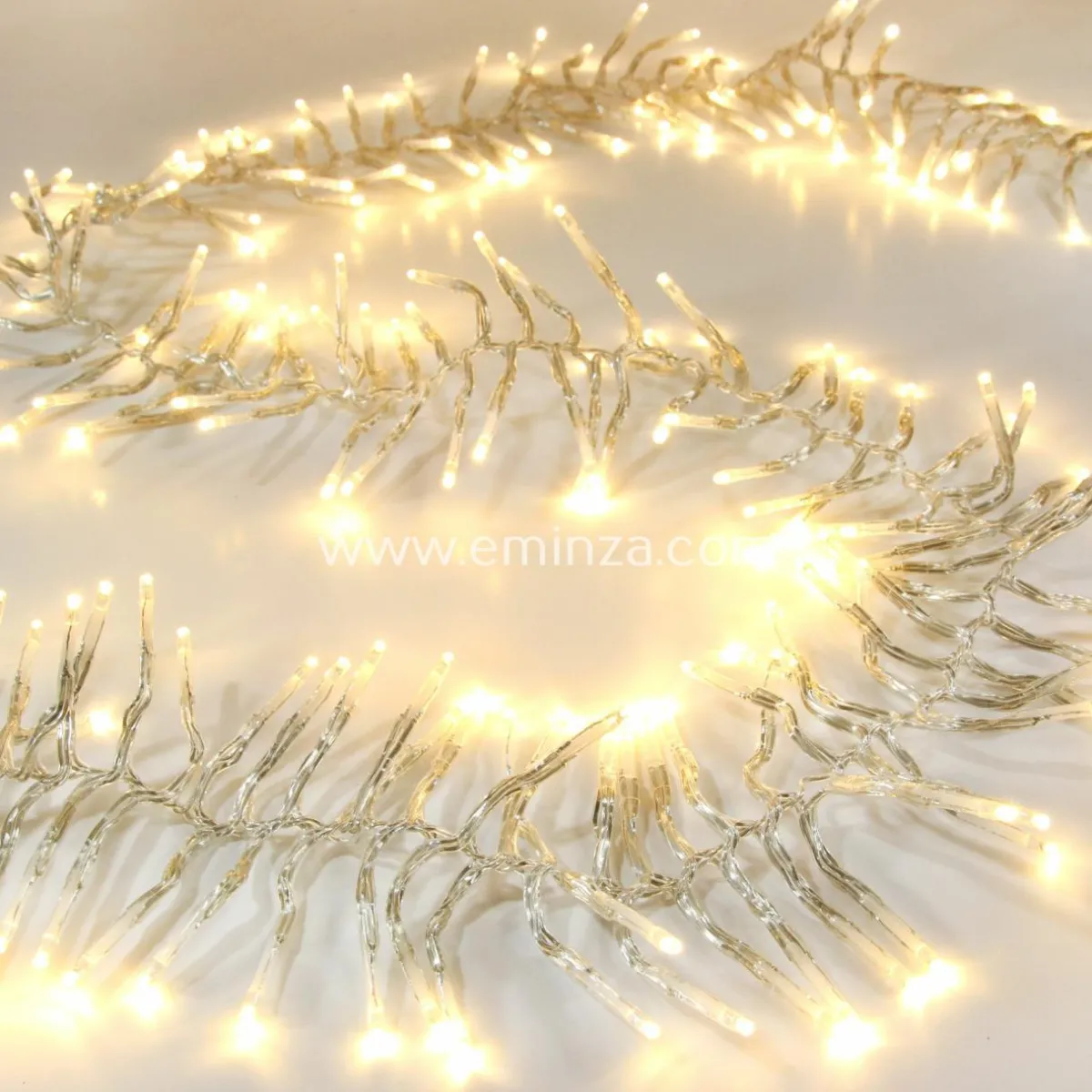 KOOPMAN Guirlande lumineuse 14,60 m 2016 LED câble transparent Boa Blanc chaud Blanc Chaud - câble transparent Sale