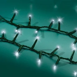 KAEMINGK Guirlande lumineuse 7,50 m 350 LED câble vert Luxe Blanc froid Blanc Froid - câble vert Hot