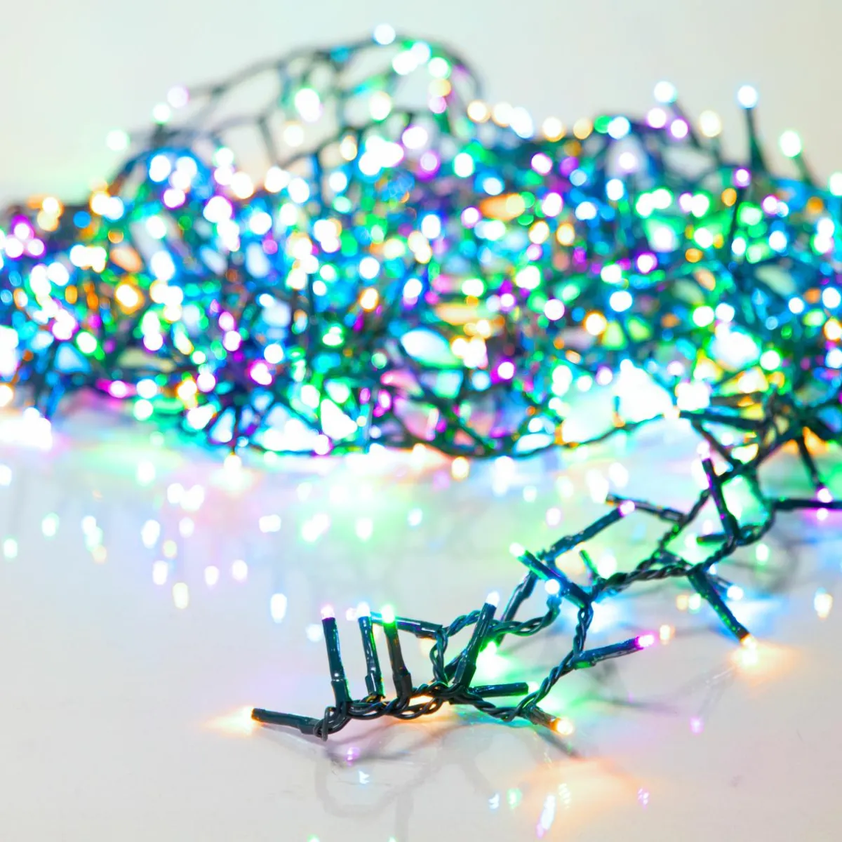 KAEMINGK Guirlande lumineuse 16 m 750 LED câble vert Luxe Multicolore pastel Multicolore Pastel Câble Vert New