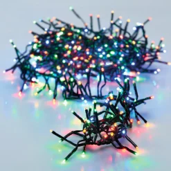 KOOPMAN Guirlande lumineuse 22 m 3000 LED câble noir Boa Multicolore Multicolore - câble noir Best