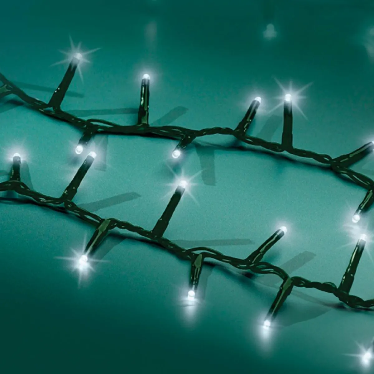 KAEMINGK Guirlande lumineuse 11 m 500 LED câble vert Luxe Blanc froid Blanc Froid - câble vert Clearance