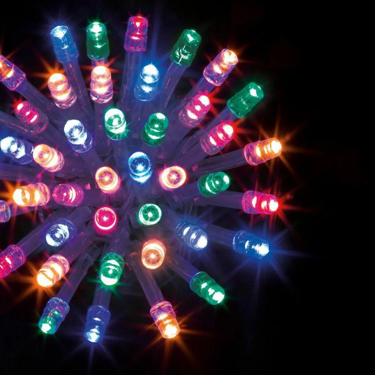 Feeric Lights & Christmas Guirlande lumineuse 30 m 300 LED câble transparent Timer Multicolore Multicolore - câble transparent Clearance