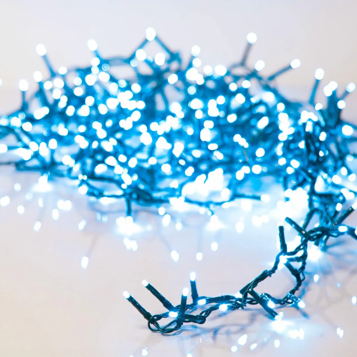 KAEMINGK Guirlande lumineuse 22,5 m 1000 LED câble vert Luxe Bleu Bleu - câble vert