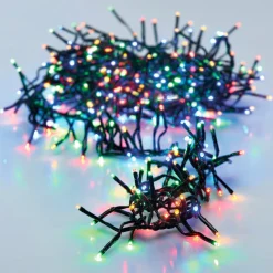 KOOPMAN Guirlande lumineuse 8,40 m 1152 LED câble noir Boa Multicouleur Multicolore - câble noir New