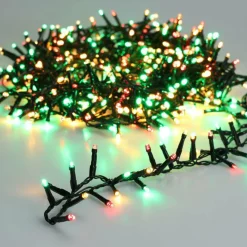 KOOPMAN Guirlande lumineuse 4,20 m 576 LED câble noir Luxe Multicolore Multicolore - câble noir Hot