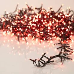 KAEMINGK Guirlande lumineuse 11 m 500 LED câble vert Luxe Rouge Rouge - câble vert Hot