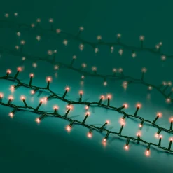 KAEMINGK Guirlande lumineuse 11 m 500 LED câble vert Luxe Rouge Rouge - câble vert Hot