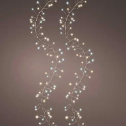 KAEMINGK Guirlande lumineuse 12 m 960 Micro LED câble argent Luxe bicolore Blanc chaud et froid Bicolore Blanc chaud / Froid - câble argent