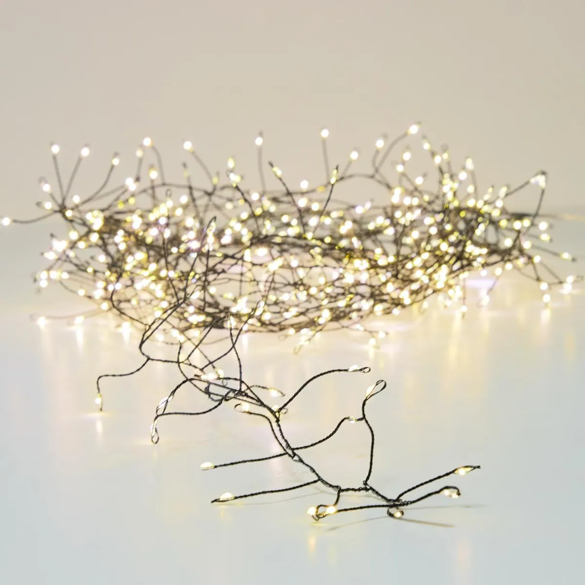 KAEMINGK Guirlande lumineuse 6 m 480 Micro LED câble noir Luxe Blanc chaud Blanc Chaud - câble noir Outlet
