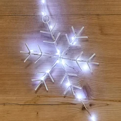 KAEMINGK Guirlande lumineuse 2,25 m 160 micro LED Cristaux de neige Blanc froid Outlet