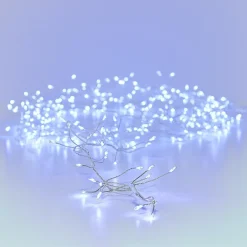 KAEMINGK Guirlande lumineuse 12 m 960 Micro LED câble argent Luxe Blanc froid Blanc Froid - câble argent New
