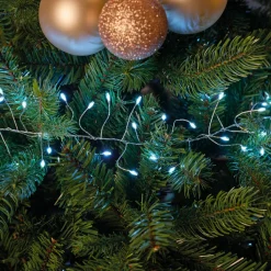 KAEMINGK Guirlande lumineuse 12 m 960 Micro LED câble argent Luxe Blanc froid Blanc Froid - câble argent New