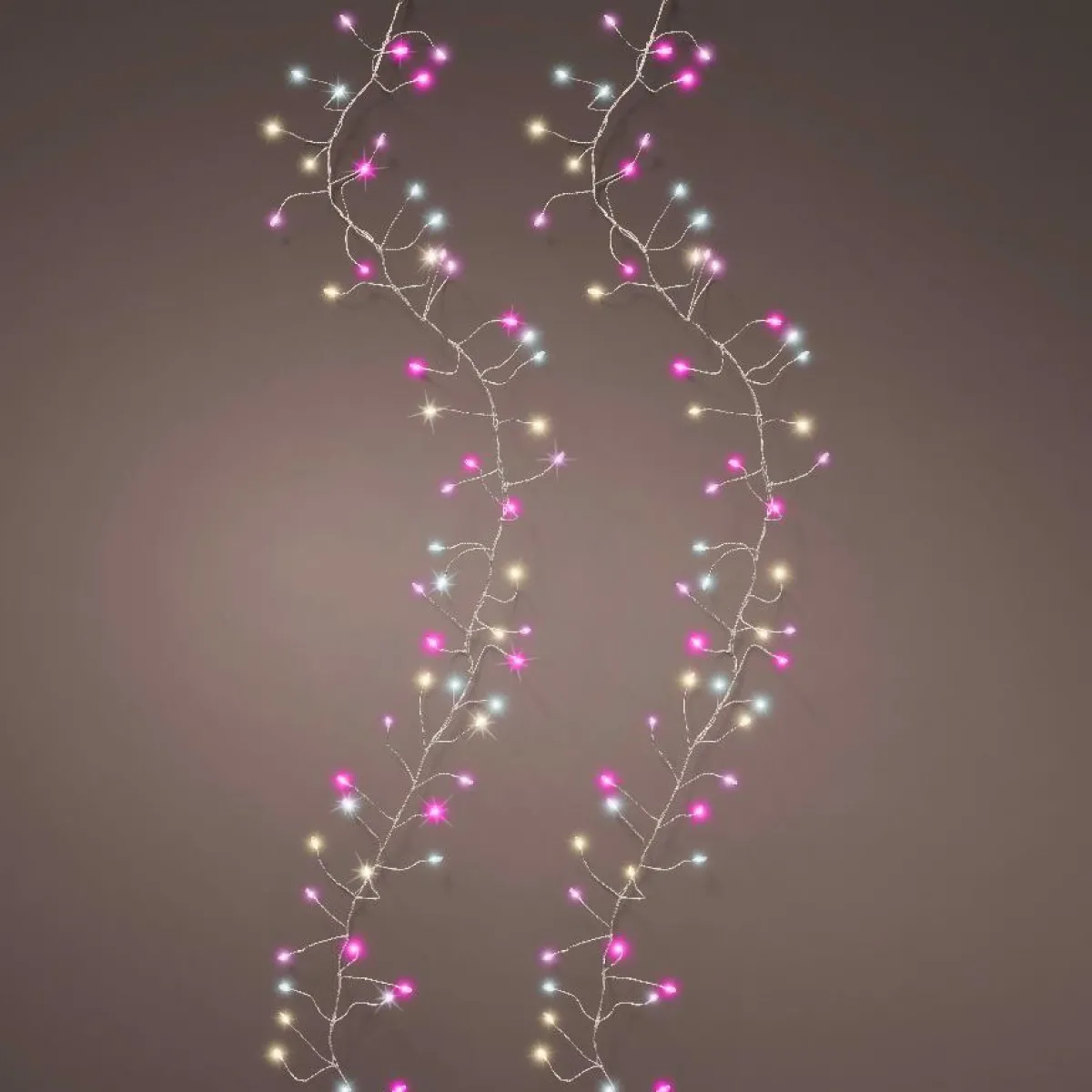 KAEMINGK Guirlande lumineuse 6 m 480 Micro LED câble argent Luxe Tricolore Rose, blanc chaud et froid Tricolore Rose Blanc chaud / froid - câble argent Online