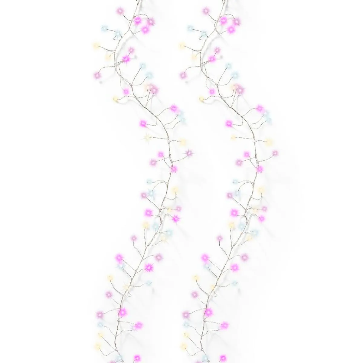 KAEMINGK Guirlande lumineuse 6 m 480 Micro LED câble argent Luxe Tricolore Rose, blanc chaud et froid Tricolore Rose Blanc chaud / froid - câble argent Online