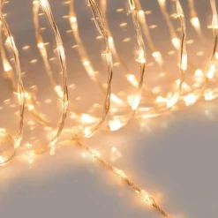 KOOPMAN Guirlande lumineuse 24 m 800 Micro LED câble transparent Extra Blanc chaud Sale