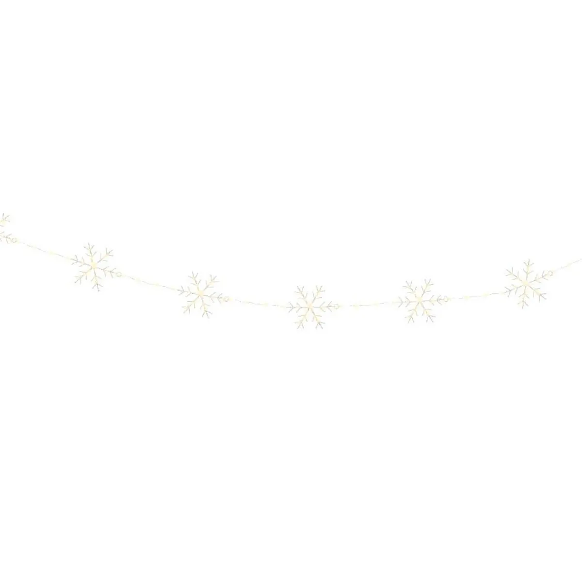 KAEMINGK Guirlande lumineuse 2,25 m 160 micro LED Cristaux de neige Blanc chaud Hot