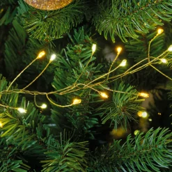KAEMINGK Guirlande lumineuse 6 m 480 Micro LED câble or Luxe bicolore Blanc chaud et froid Bicolore Blanc chaud / Blanc froid - Câble Or Clearance