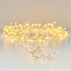KAEMINGK Guirlande lumineuse 12 m 960 Micro LED câble argent Luxe Blanc chaud Blanc Chaud - câble argent Best