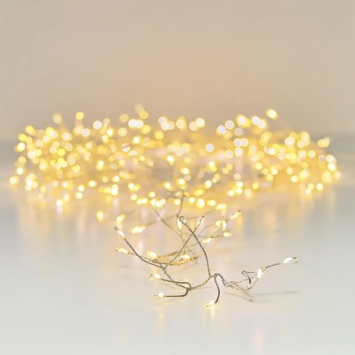 KAEMINGK Guirlande lumineuse 12 m 960 Micro LED câble argent Luxe Blanc chaud Blanc Chaud - câble argent Best