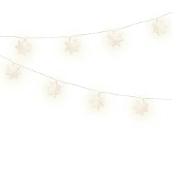 KAEMINGK Guirlande lumineuse à piles 10 LED (2,25 m) Flocons en papier Blanc chaud Discount
