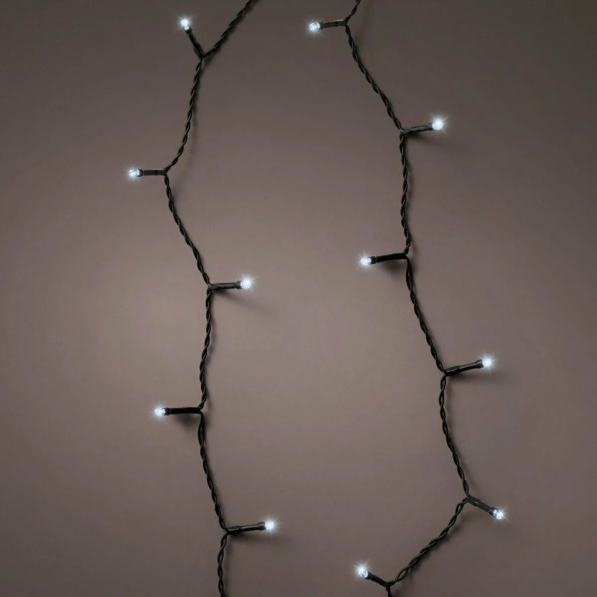 KAEMINGK Guirlande lumineuse à piles 14,30 m 192 LED câble noir Durawise Blanc froid Blanc Froid - câble noir Discount