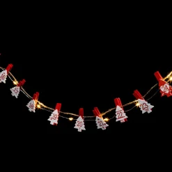 Feeric Lights & Christmas Guirlande lumineuse à piles 24 LED (2,20 m) Calendrier de l'avent Blanc chaud