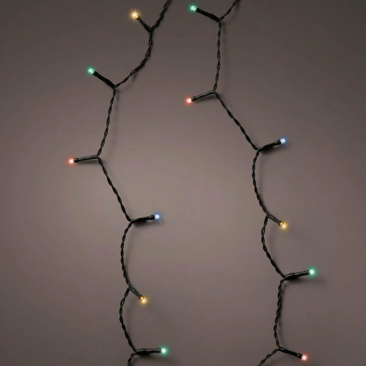 KAEMINGK Guirlande lumineuse à piles 7,10 m 96 LED câble noir Durawise Multicolore Multicolore - câble noir Online