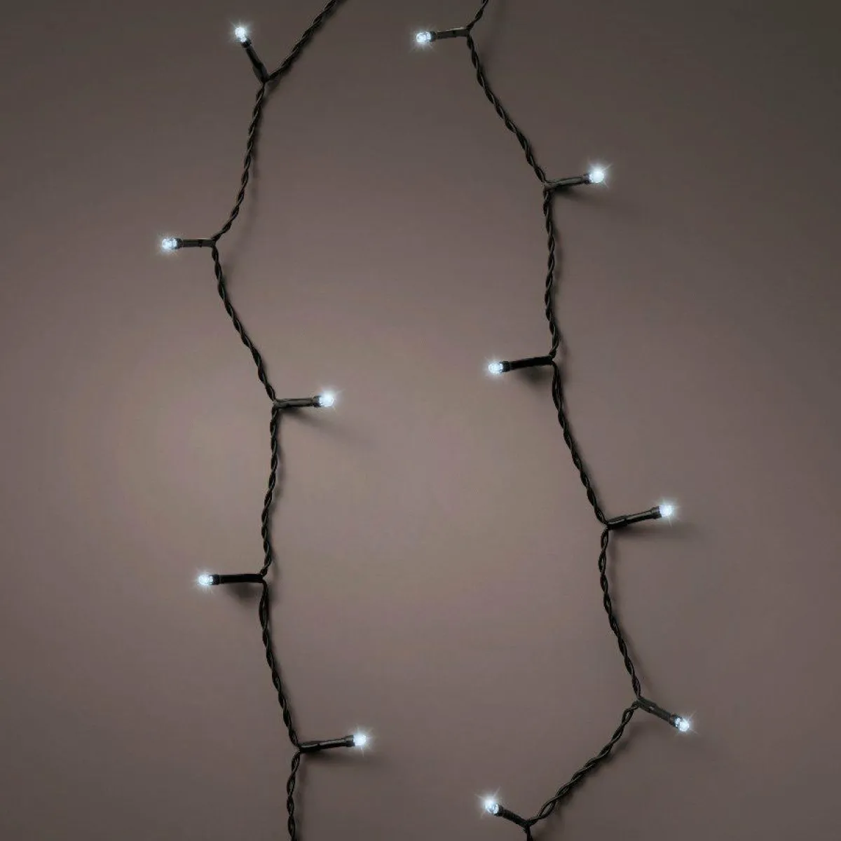 KAEMINGK Guirlande lumineuse à piles 7,10 m 96 LED câble noir Durawise Blanc froid Blanc Froid - câble noir Clearance