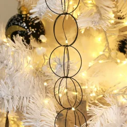 KAEMINGK Guirlande lumineuse à piles 20 LED (1,9 m) Anneaux Blanc chaud Clearance