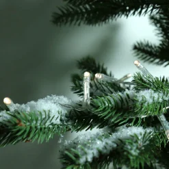 KAEMINGK Guirlande lumineuse à piles 7,10 m 96 LED câble transparent Durawise Blanc chaud Blanc Chaud - câble transparent New