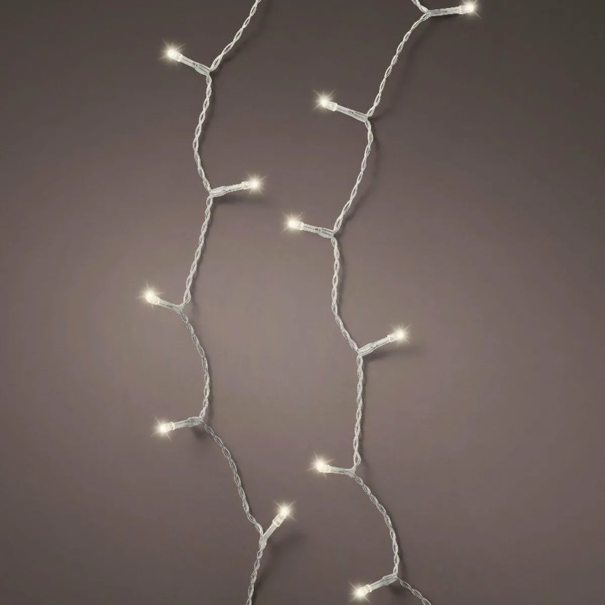 KAEMINGK Guirlande lumineuse à piles 7,10 m 96 LED câble transparent Durawise Blanc chaud Blanc Chaud - câble transparent New
