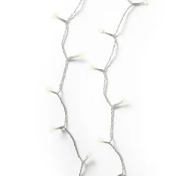 KAEMINGK Guirlande lumineuse à piles 7,10 m 96 LED câble transparent Durawise Blanc chaud Blanc Chaud - câble transparent New