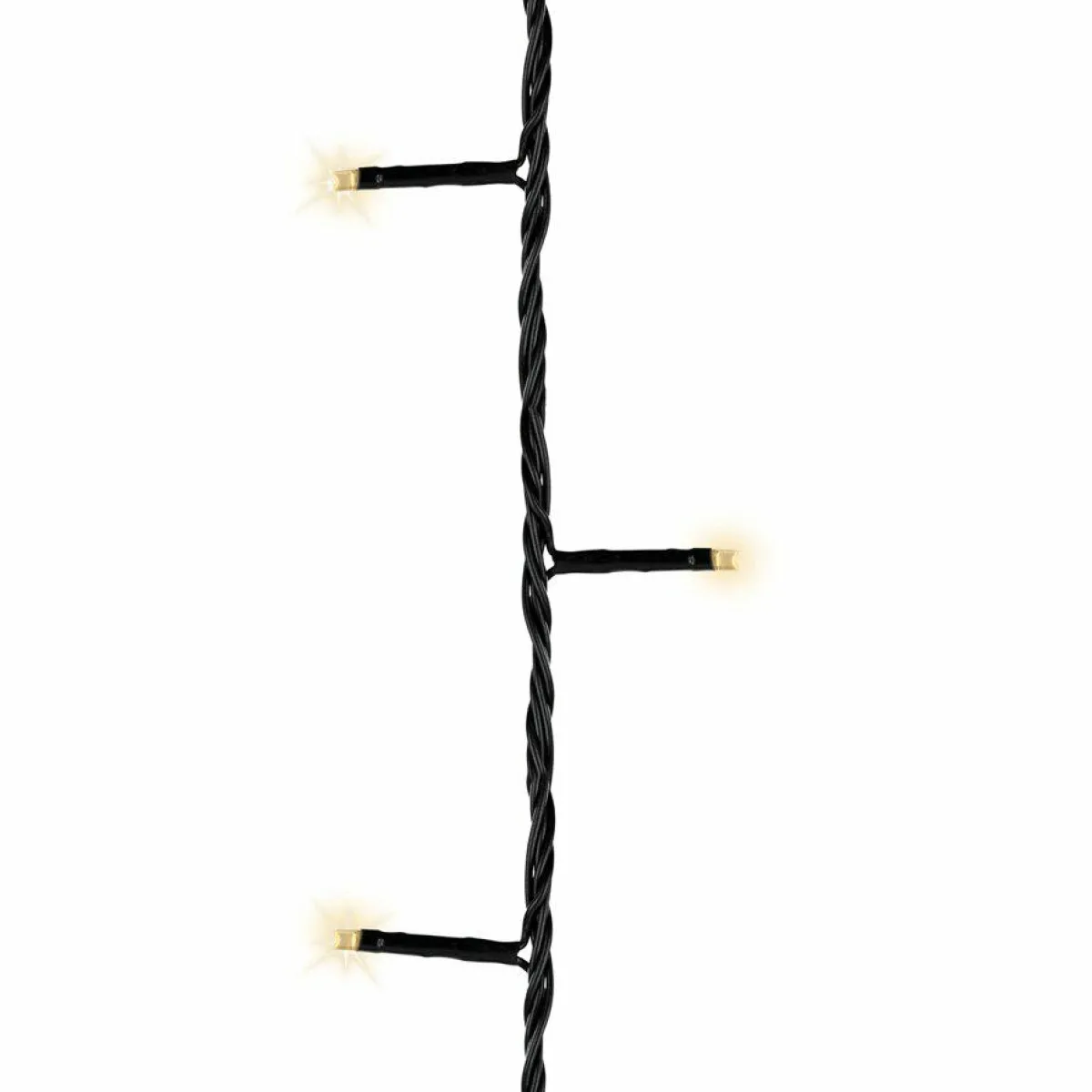 KAEMINGK Guirlande lumineuse à piles 7,10 m 96 LED câble noir Durawise Blanc chaud Blanc Chaud - câble noir New