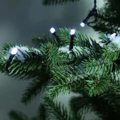 KAEMINGK Guirlande lumineuse à piles 4,70 m 192 LED câble noir Durawise Blanc froid Blanc Froid - câble noir Online