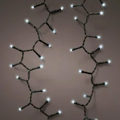 KAEMINGK Guirlande lumineuse à piles 4,70 m 192 LED câble noir Durawise Blanc froid Blanc Froid - câble noir Online