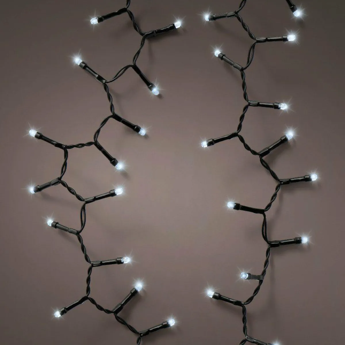 KAEMINGK Guirlande lumineuse à piles 4,70 m 192 LED câble noir Durawise Blanc froid Blanc Froid - câble noir Online