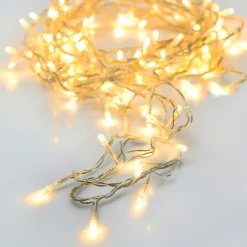KOOPMAN Guirlande lumineuse à piles 3,5 m 48 LED câble transparent Luxe Blanc chaud Blanc Chaud - câble transparent Outlet