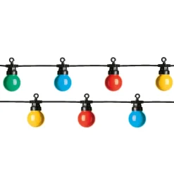 #N/A Guirlande lumineuse connectable jardin 9,5 m 20 LED Guinguette Garden Multicolore